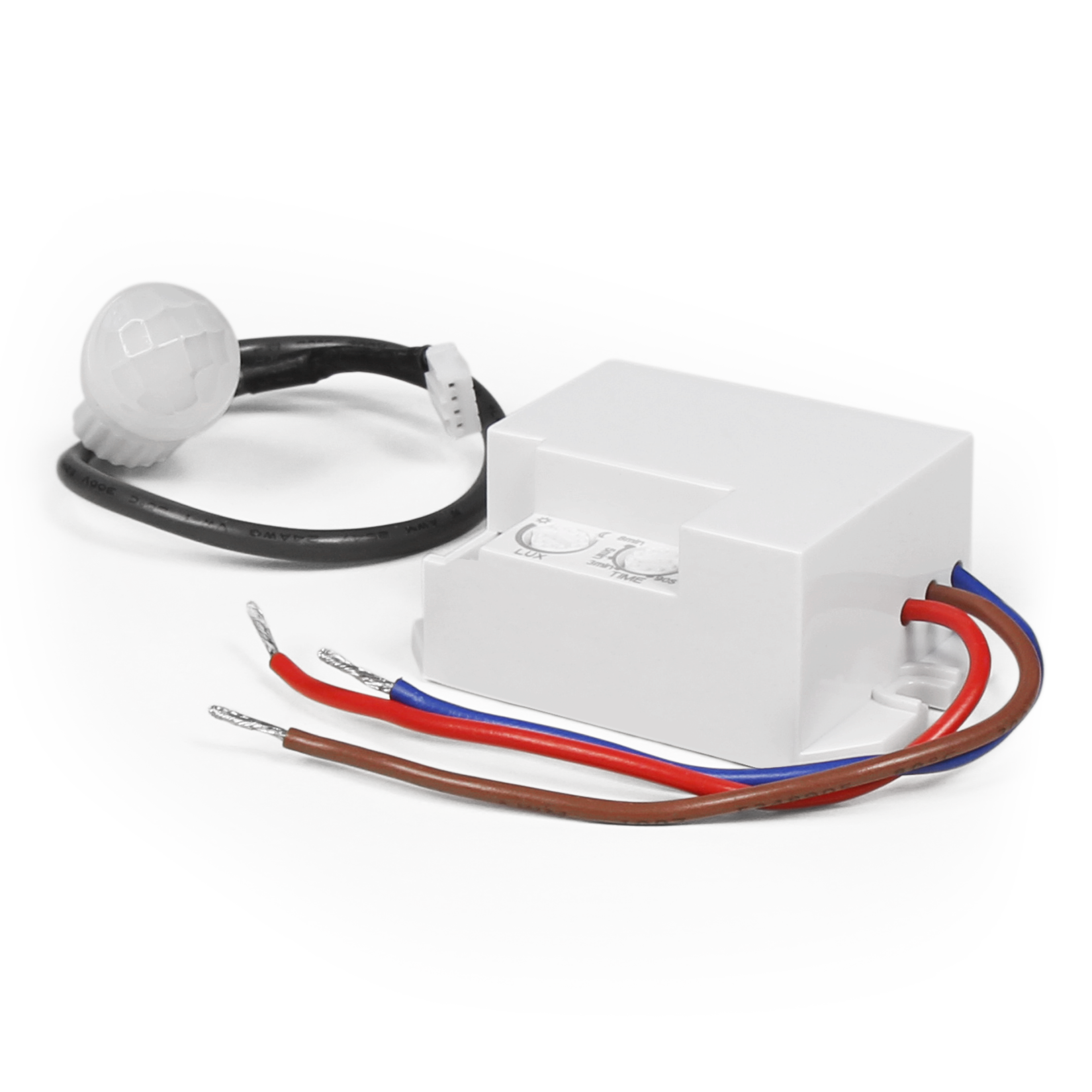 McShine Mini Bewegungsmelder / PIR Sensor zum Einbau 230V AC Wechselspannung auch für LEDs geeignet