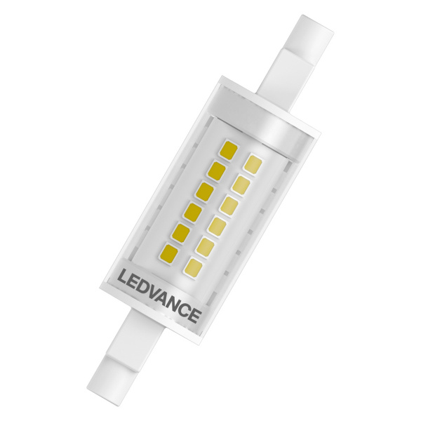 LEDVANCE® CorePro R7s LED 78 mm Leuchtmittel, Stab 7W = 60W 806 Lumen Ersatz für Halogen R7s Winkel 300º 2700K warmweiß