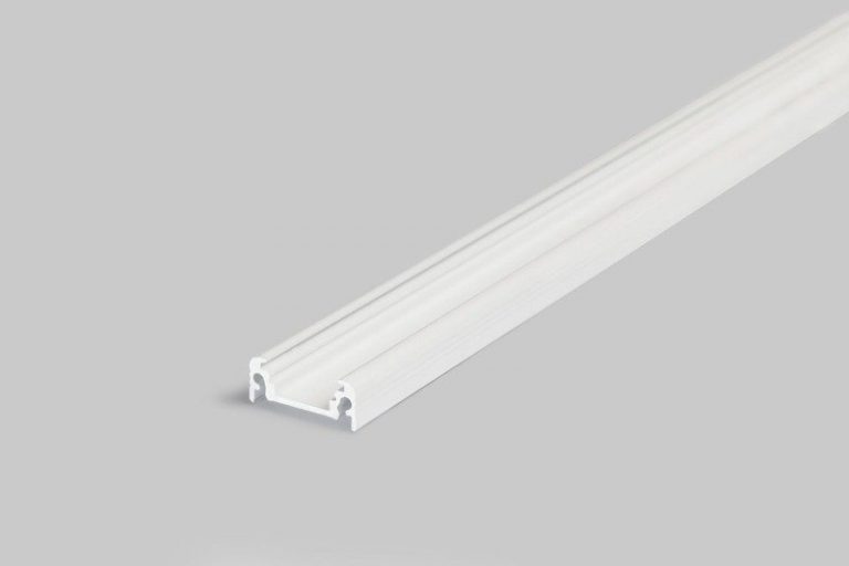 LED Eckprofil, Einauleiste, Aluprofil weiß für LED Stripes mit maximal 12mm breite, 1m langes LED-Profil