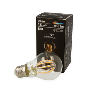 8W E27 LED Birne Filament 968 Lumen 2700 Kelvin - dimmbar