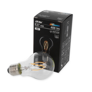 Kanlux® XLED Filament LED Glühbirne, Leuchtmittel E27 7W = 55 Watt 725  Lumen 2500K extra warmweiß Winkel 320º Länge 142 mm - LEDLager