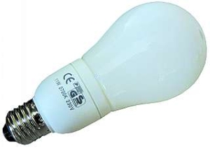 LightMe Energiesparlampe Glühbirne 11W=48W E27 570lm 2700K WarmWhite 8000hrs. 