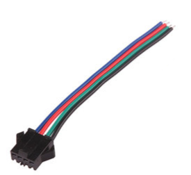 RGB Buchse / Kupplung mit 15cm RGB Kabel