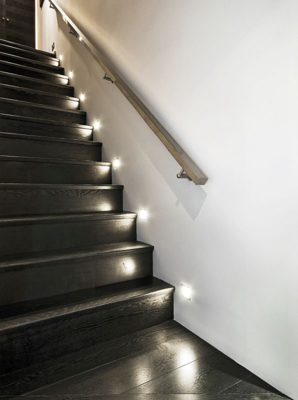 Einrichtung LED Wandeinbaustrahler Treppenleuchte