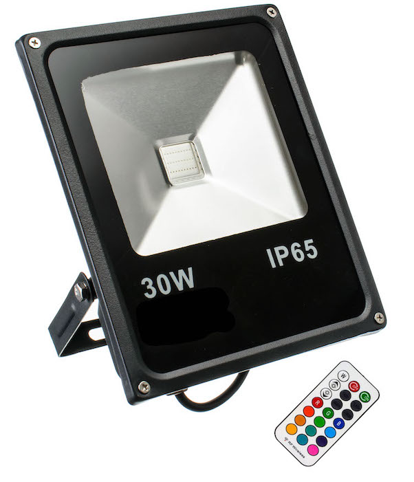 50W RGB LED Flutlicht Fluter Strahler SMD Scheinwerfer mit Fernbedienung IP65 