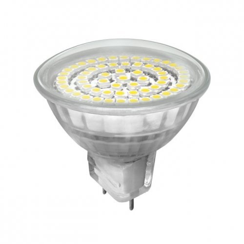 Strahler LED Leuchtmittel MR16 GU5,3 60-SMD-3528 120° 3W=260lumen= 25Watt Spot