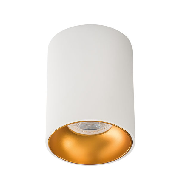 Kanlux® RITI LED Deckenleuchte / Deckenspot, rund, weiß gold, einflammig 1x  GU10 230V für Innen IP20 - LEDLager