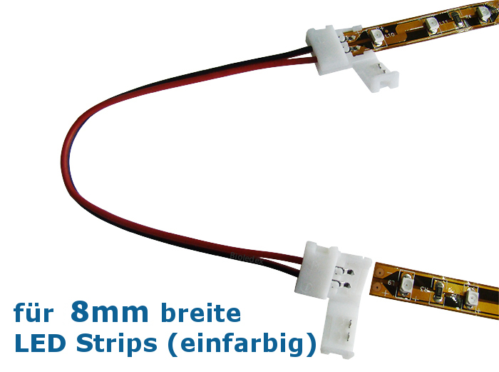 LED Strip Verbinder / Schnellverbinder / Kabel mit 2