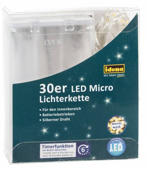 30er Micro Lichterkette warmweiss