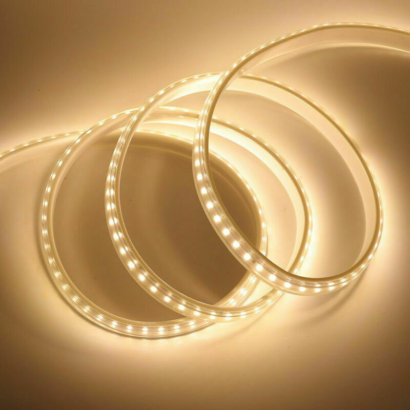 LED Streifen warmweiß Meterware in Wunschlänge - LED Strip für 230