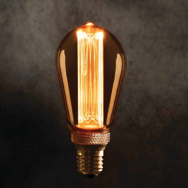 Retro LED Kugellampe E27 4W extra warmweiß