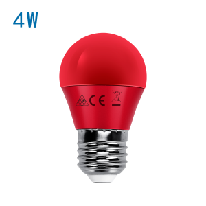 LED Leuchtmitte E27 4W rot