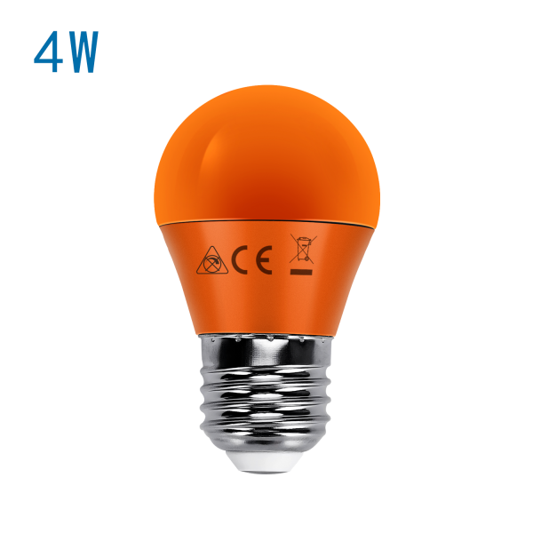 LED Leuchtmitte E27 4W orange