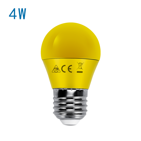 LED Leuchtmitte E27 4W gelb