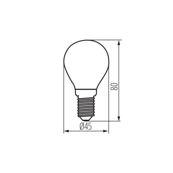 Helle E14 LED Kugellampe 6 Watt XLED Kanlux